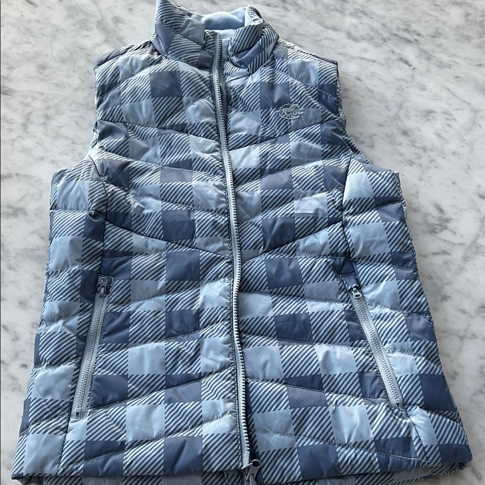 Piper by Smartpack Blue Checkered Puffer Vest